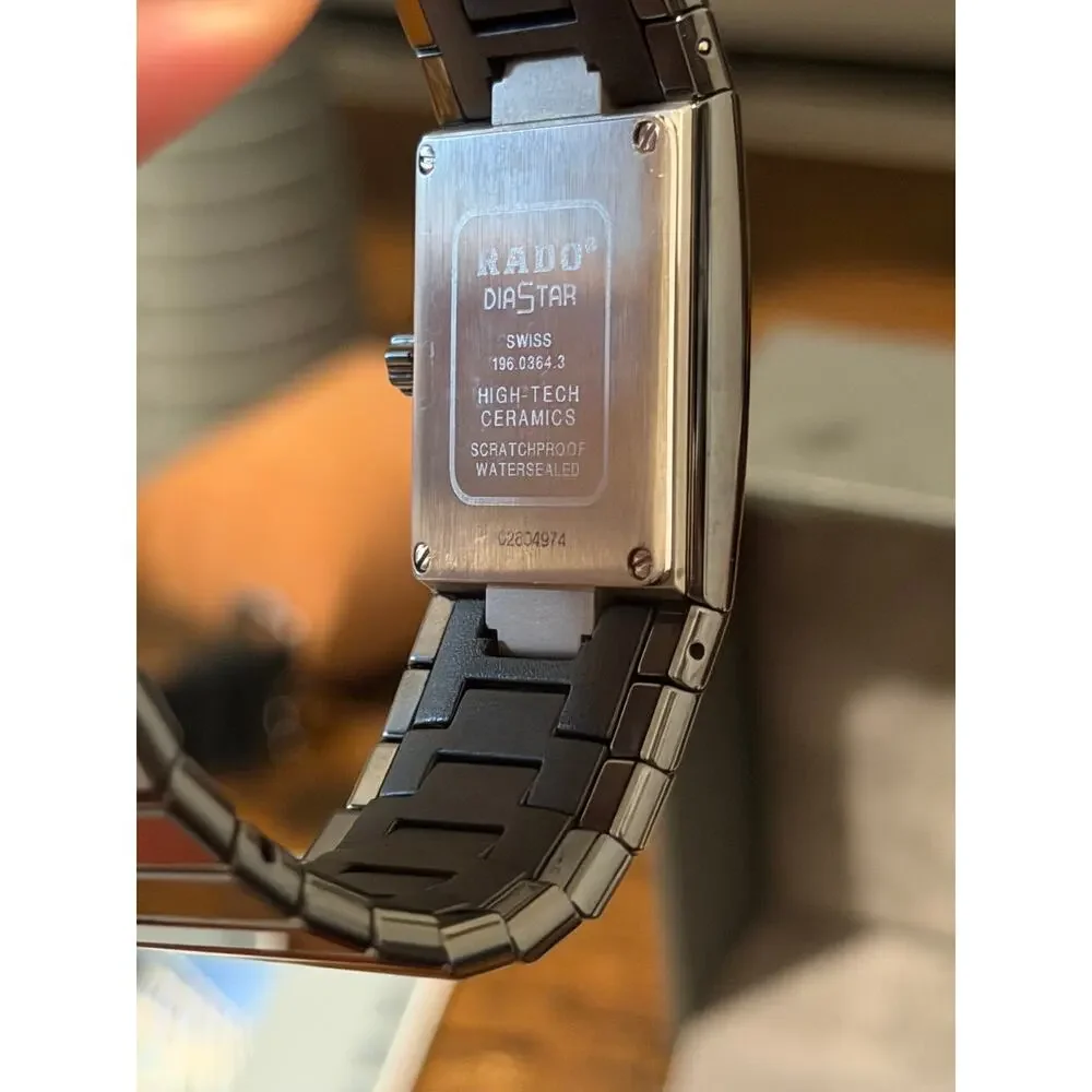 Rado DiaStar Multifunction High-Tech Ceramic Watch Analog Digital Box Papers